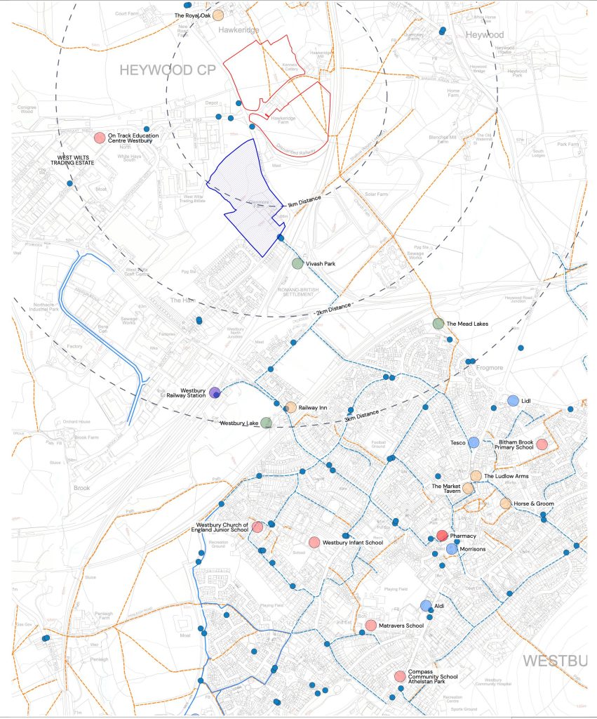 3. Caption Map Showing Locations Of Key Amenities And Connections To The Site