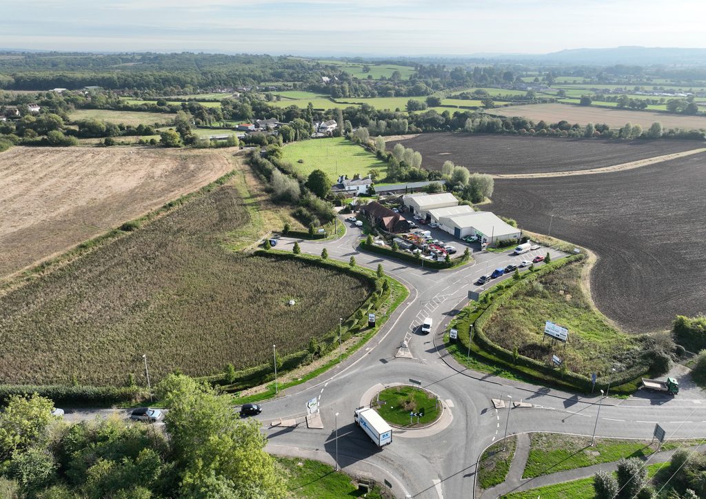 Aerial View Of Site Entrance
